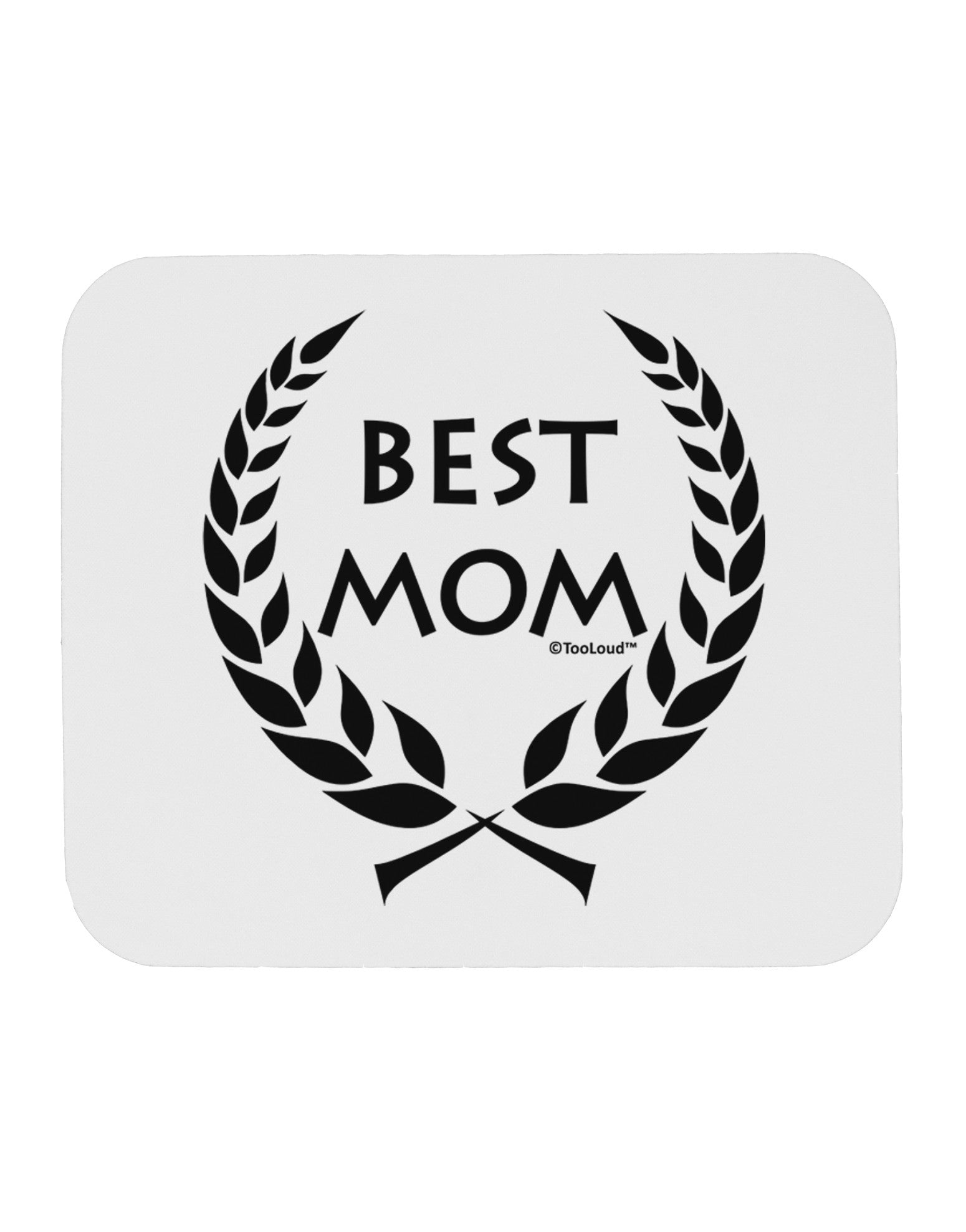 Best Mom - Wreath Design Mousepad by TooLoud-TooLoud-White-Davson Sales