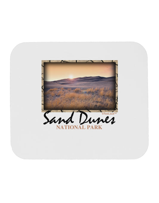 Colorado Sand Dunes Text Mousepad-TooLoud-White-Davson Sales