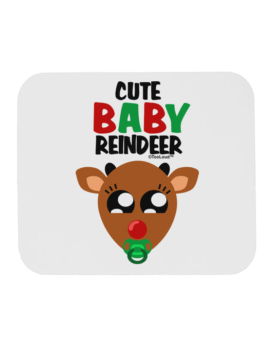Cute Baby Reindeer Matching Deer Mousepad-TooLoud-White-Davson Sales