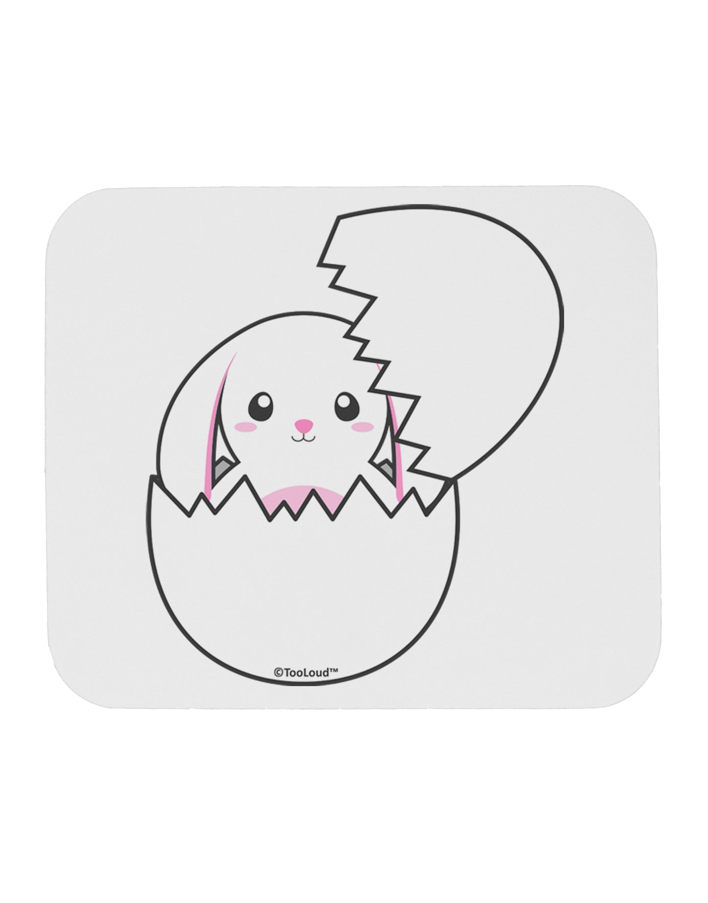 Cute Easter Bunny Hatching Mousepad by TooLoud-TooLoud-White-Davson Sales