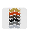 Natural Mustache Rainbow Mousepad-TooLoud-White-Davson Sales