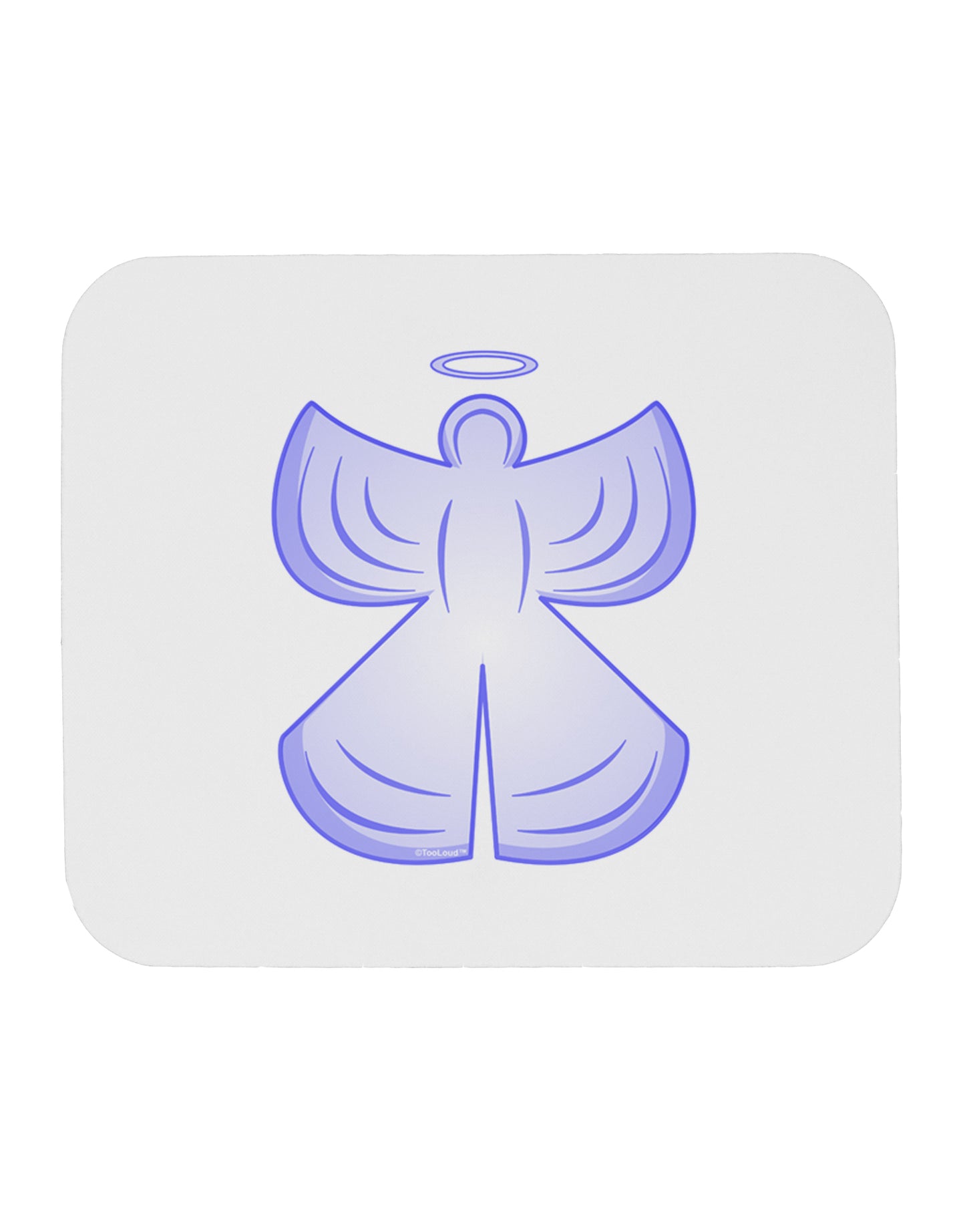 Snow Angel Design - Winter Mousepad-TooLoud-White-Davson Sales