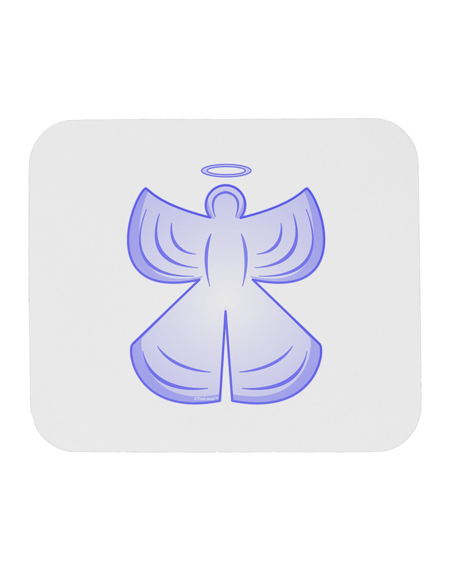 Snow Angel Design - Winter Mousepad-TooLoud-White-Davson Sales
