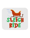 Sleigh Ride Color Mousepad-TooLoud-White-Davson Sales