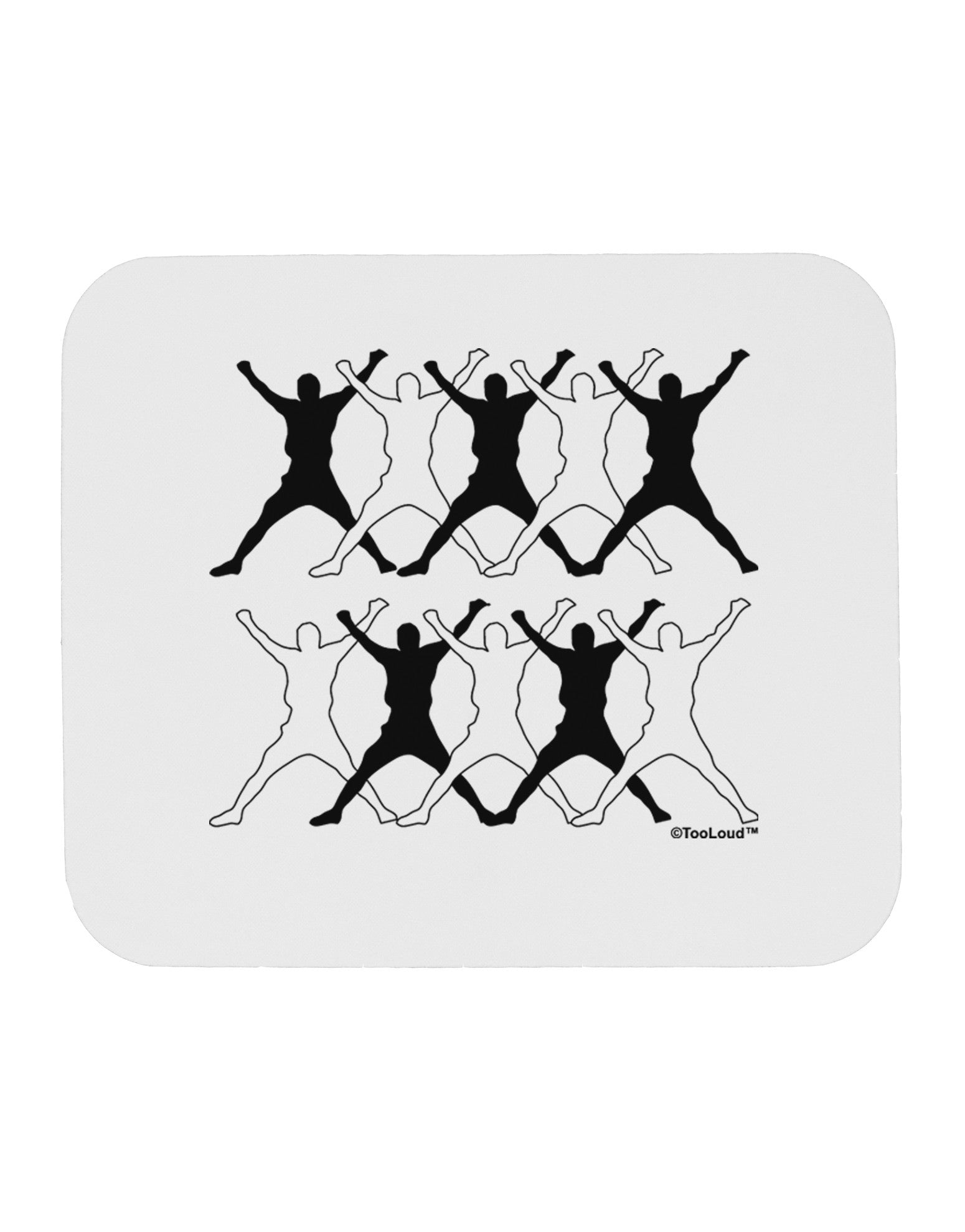 Ten Lords A Leaping Text Mousepad-TooLoud-White-Davson Sales