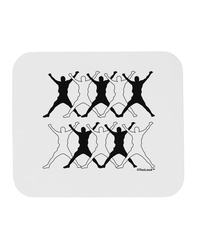 Ten Lords A Leaping Text Mousepad-TooLoud-White-Davson Sales