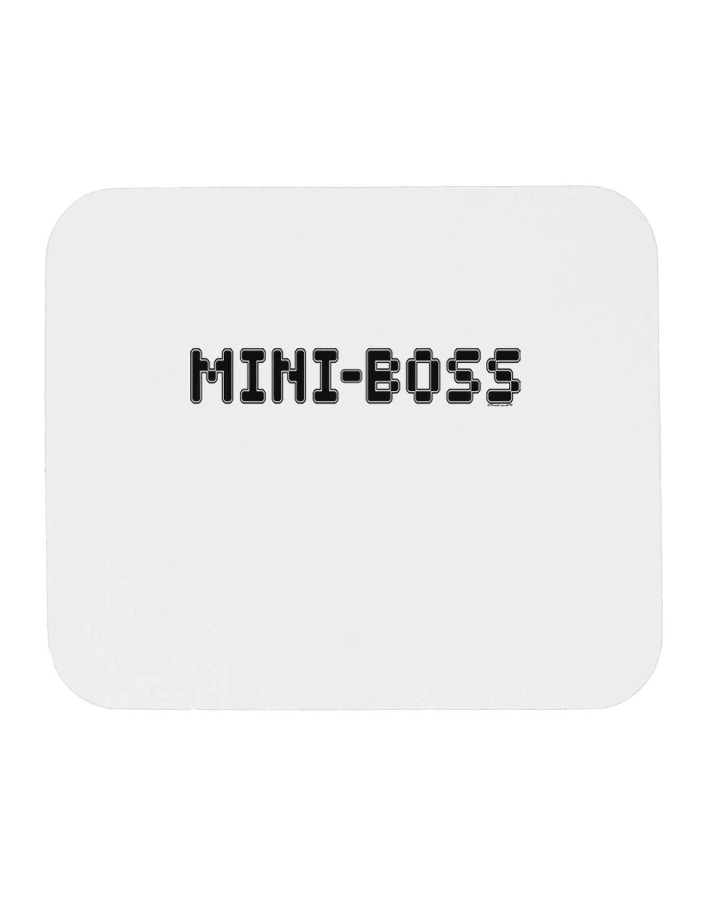 Mini-Boss Text - Boss Day Mousepad-TooLoud-White-Davson Sales