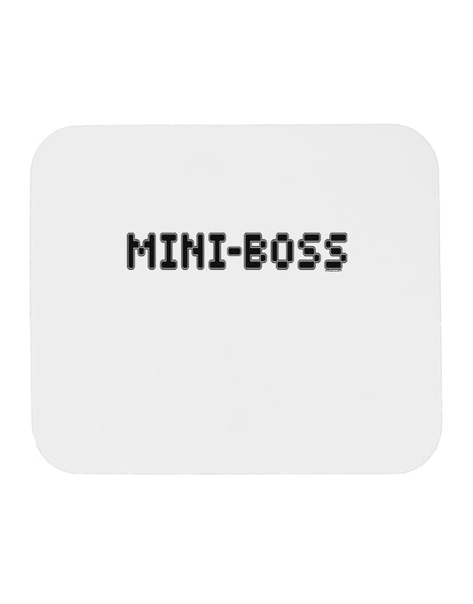 Mini-Boss Text - Boss Day Mousepad-TooLoud-White-Davson Sales