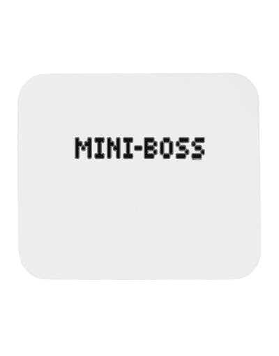 Mini-Boss Text - Boss Day Mousepad-TooLoud-White-Davson Sales