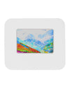 CO Fog Mountains Watercolor Mousepad-TooLoud-White-Davson Sales