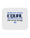 All Bits Are Created Equal - Net Neutrality Mousepad-TooLoud-White-Davson Sales