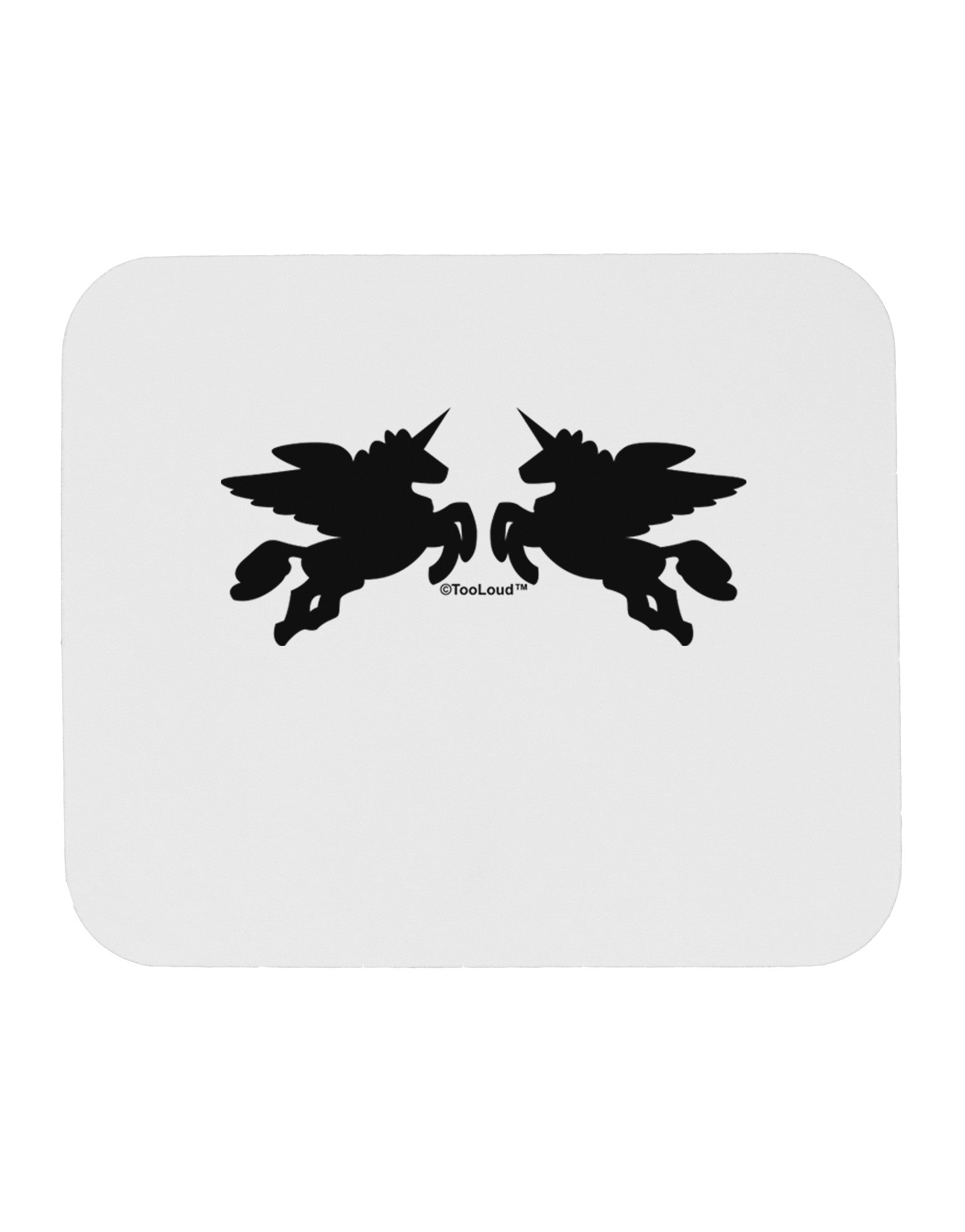 Unicorn Pegasus Design Mousepad by TooLoud-TooLoud-White-Davson Sales
