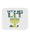 Let's Get Lit Menorah Mousepad-TooLoud-White-Davson Sales