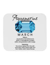 Birthstone Aquamarine Mousepad by TooLoud-TooLoud-White-Davson Sales