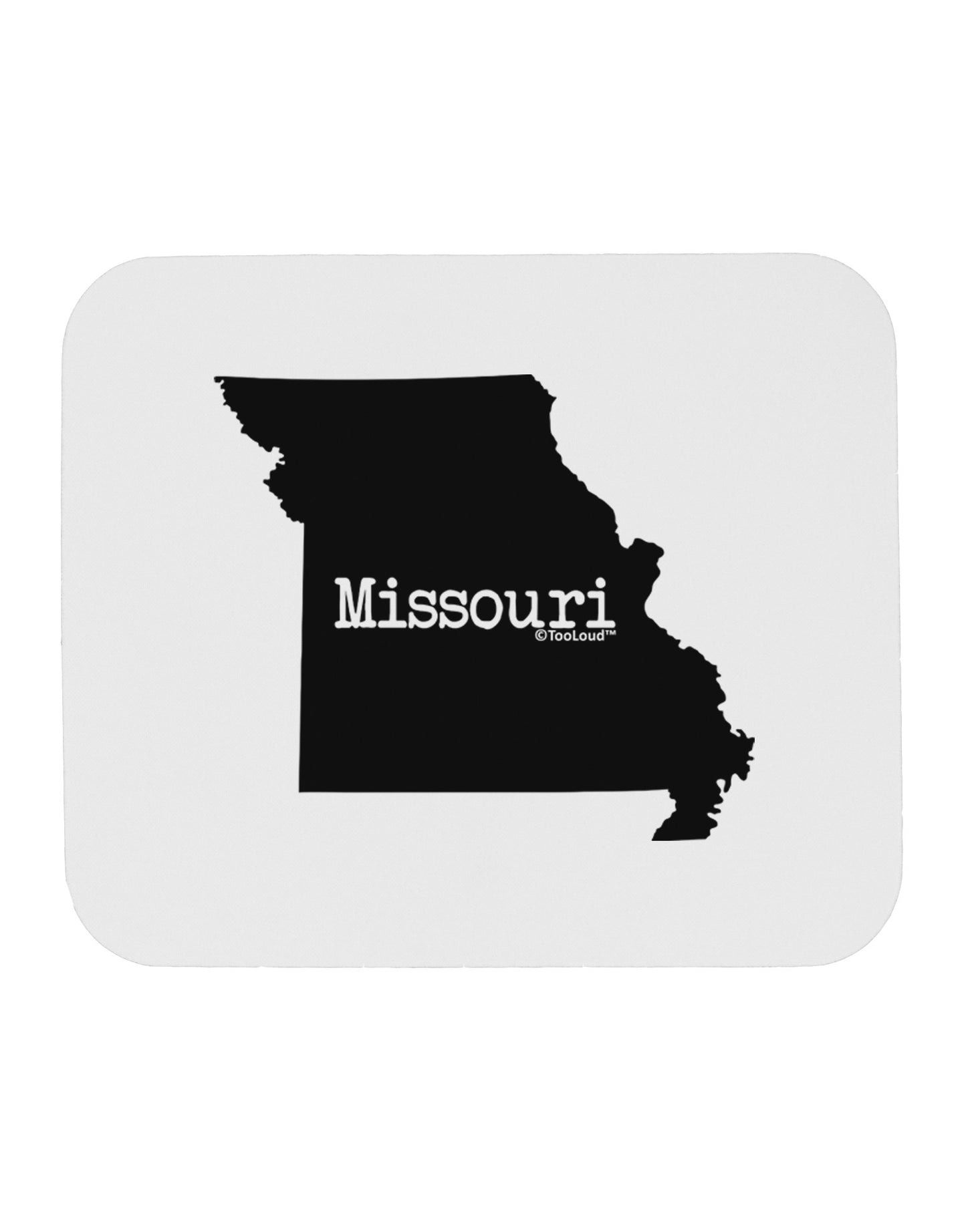 Missouri - United States Shape Mousepad-TooLoud-White-Davson Sales