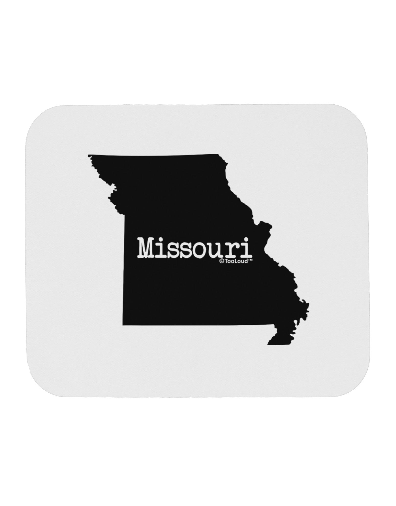Missouri - United States Shape Mousepad-TooLoud-White-Davson Sales
