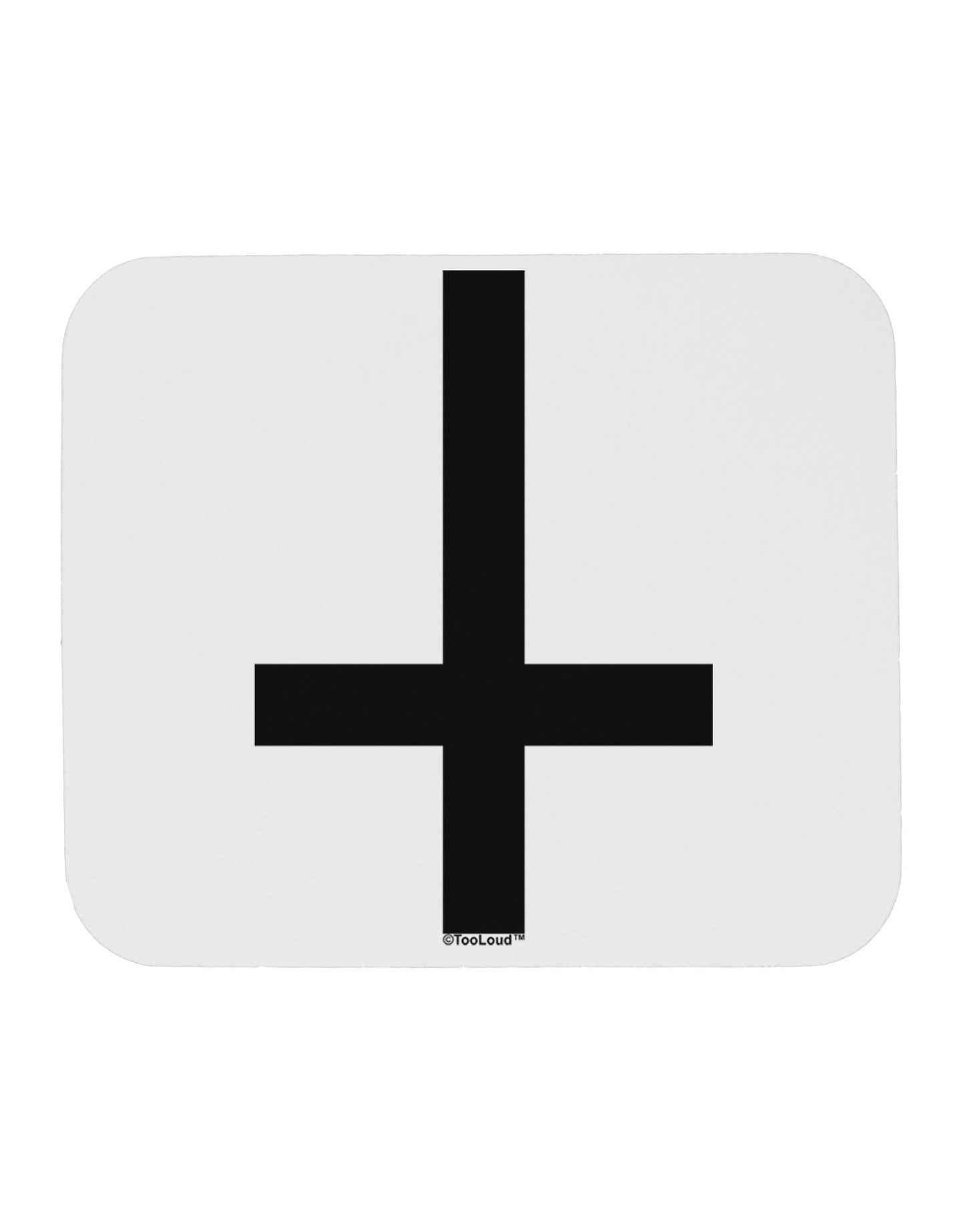 Inverted Cross Mousepad-TooLoud-White-Davson Sales