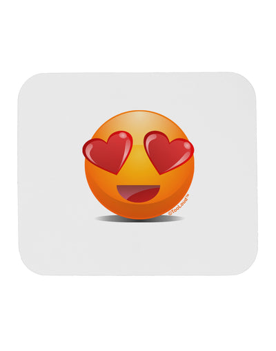 Heart Eye Emoji Mousepad-TooLoud-White-Davson Sales