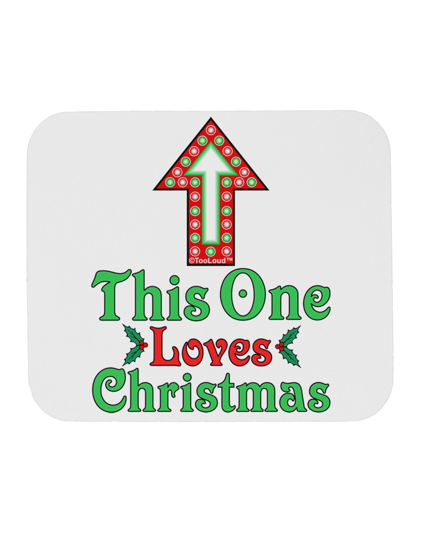 This Guy Loves Christmas Cute Mousepad-TooLoud-White-Davson Sales