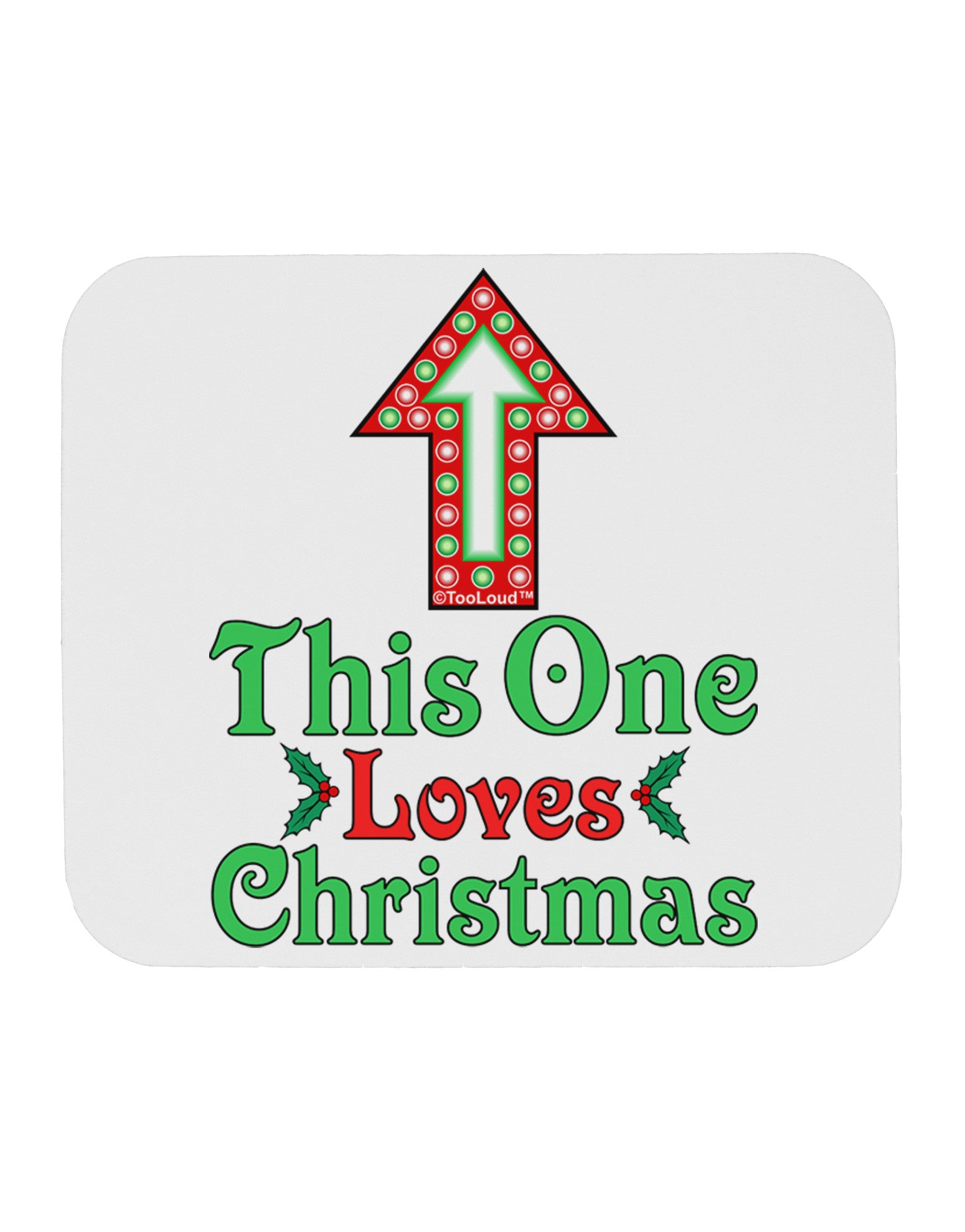This Guy Loves Christmas Cute Mousepad-TooLoud-White-Davson Sales