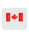 Distressed Canadian Flag Maple Leaf Mousepad-TooLoud-White-Davson Sales