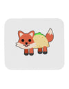 Cute Taco Fox Mousepad-TooLoud-White-Davson Sales