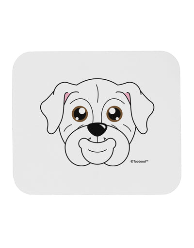 Cute Bulldog - White Mousepad by TooLoud-TooLoud-White-Davson Sales