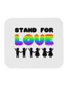 Stand For Love Rainbow Mousepad-TooLoud-White-Davson Sales