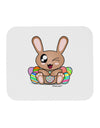 Cute Bunny with Eggs Mousepad-TooLoud-White-Davson Sales