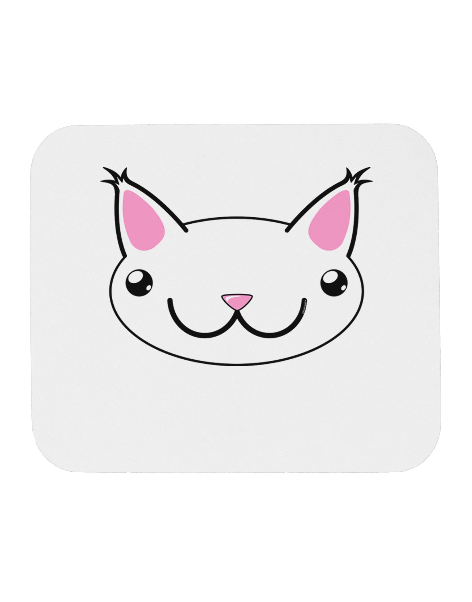 Kyu-T Head - Day Kawa the Cute Critter Mousepad-TooLoud-White-Davson Sales