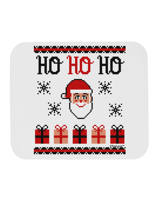 Ho Ho Ho Ugly Christmas Sweater Mousepad-TooLoud-White-Davson Sales