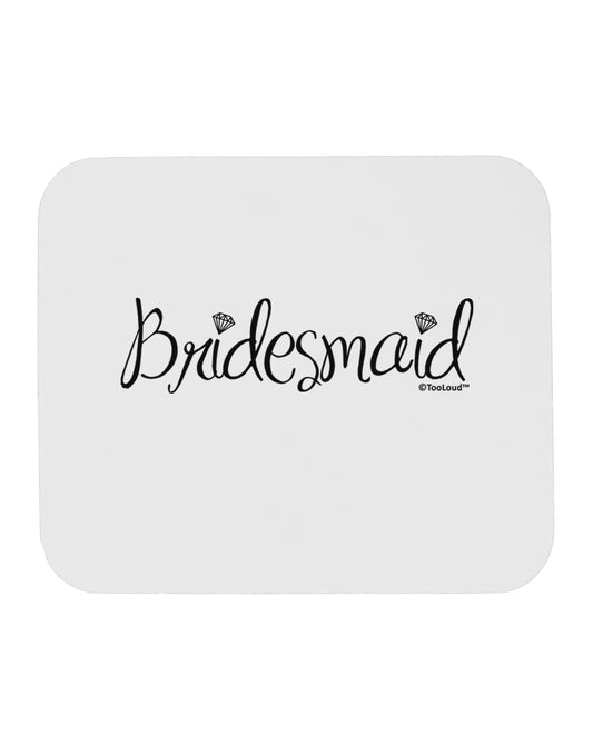 Bridesmaid Design - Diamonds Mousepad-TooLoud-White-Davson Sales