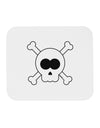 Skull and Crossbones Halloween Mousepad-TooLoud-White-Davson Sales