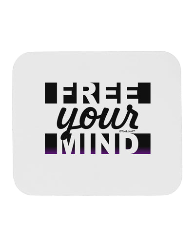 Free Your Mind Text Mousepad-TooLoud-White-Davson Sales