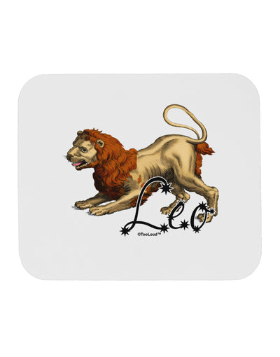 Leo Color Illustration Mousepad-TooLoud-White-Davson Sales