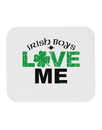 Irish Boys Love Me Mousepad-TooLoud-White-Davson Sales