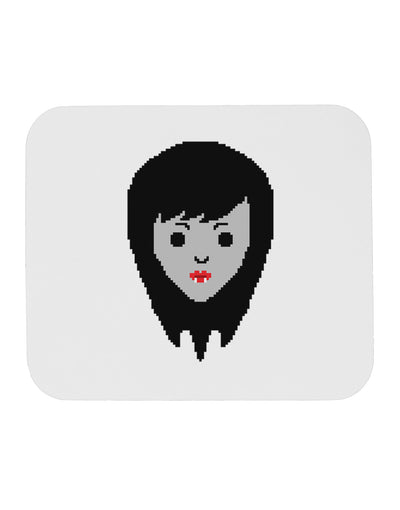 Cute Pixel Vampire Female Mousepad-TooLoud-White-Davson Sales