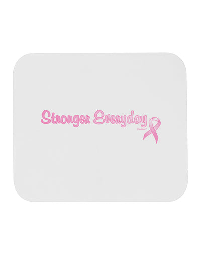 Stronger Everyday Breast Cancer Awareness Ribbon Mousepad-TooLoud-White-Davson Sales
