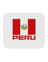 Peru Flag Mousepad-TooLoud-White-Davson Sales