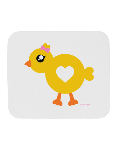 Cute Chick with Bow Mousepad by TooLoud-TooLoud-White-Davson Sales