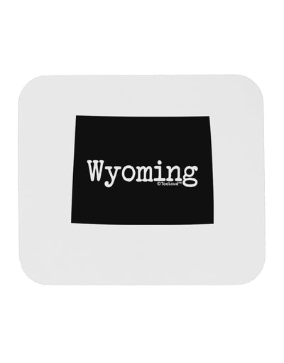 Wyoming - United States Shape Mousepad-TooLoud-White-Davson Sales