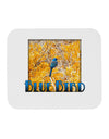 Blue Bird In Yellow Text Mousepad-TooLoud-White-Davson Sales