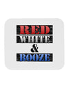 Red White & Booze Mousepad-TooLoud-White-Davson Sales