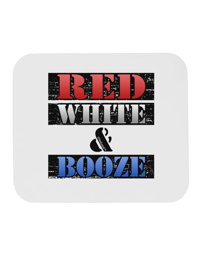 Red White & Booze Mousepad-TooLoud-White-Davson Sales