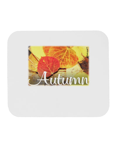 Colorado - Autumn Text Mousepad-TooLoud-White-Davson Sales