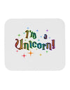 I'm a Unicorn Text Mousepad-TooLoud-White-Davson Sales