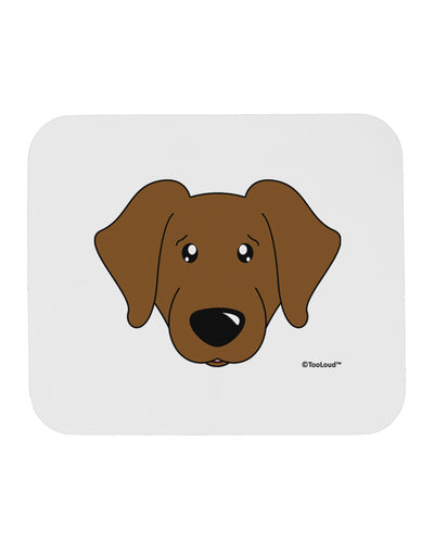 Cute Chocolate Labrador Retriever Dog Mousepad by TooLoud-TooLoud-White-Davson Sales