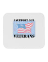 Support Our Veterans Mousepad-TooLoud-White-Davson Sales