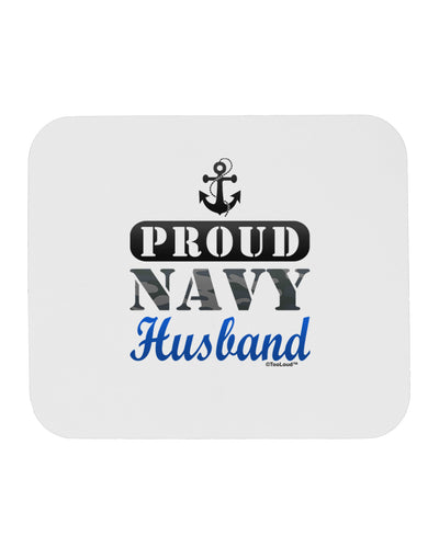 Proud Navy Husband Mousepad-TooLoud-White-Davson Sales