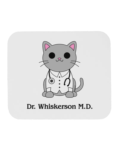 Dr Whiskerson MD - Cute Cat Design Mousepad by TooLoud-TooLoud-White-Davson Sales